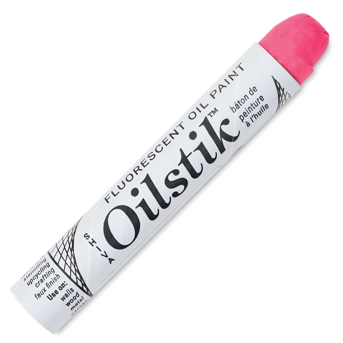 Shiva Oilstik Oil Paint - Fluorescent Pink, 37 ml (Front)