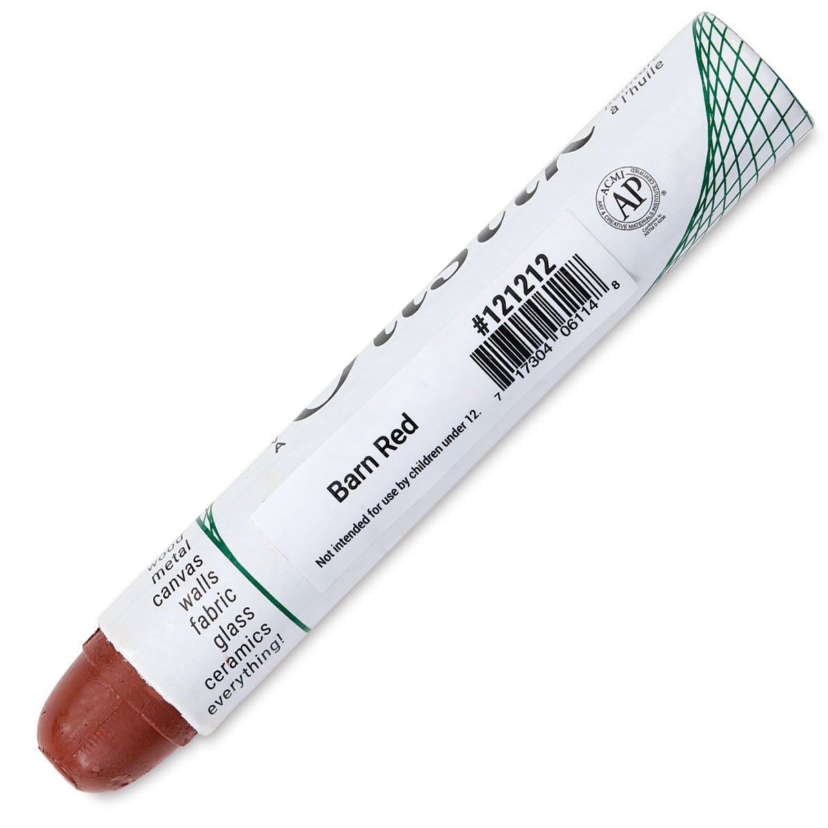 Shiva Oilstik Oil Paint - Barn Red, Regular (Back)