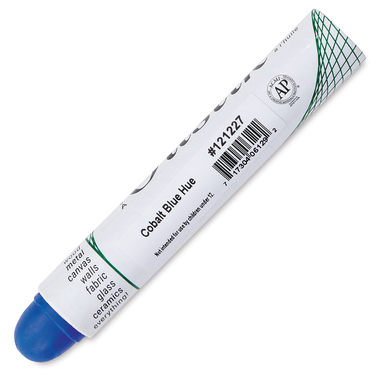 Shiva Oilstik Oil Paint - Cobalt Blue Hue, Swatch (Back)