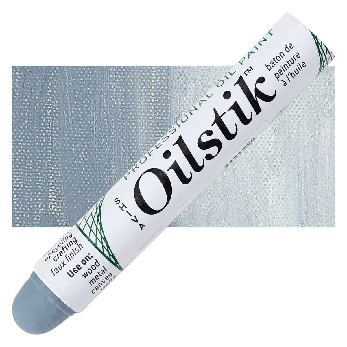 Shiva Oilstik Oil Paint - Slate Blue oilstik and swatch