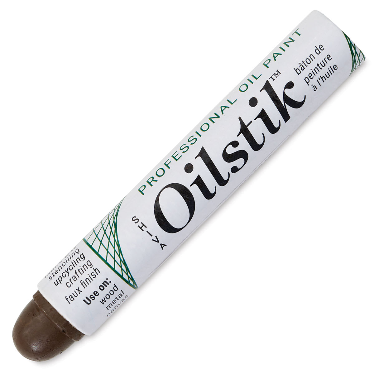 Shiva Oilstik Oil Paint - Burnt Umber, Regular (Front)