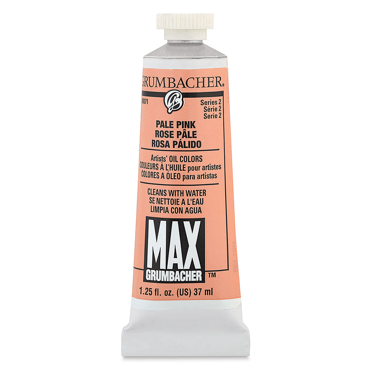 Grumbacher Max Artists' Water Miscible Oil Color - Flesh Hue, 37 ml tube