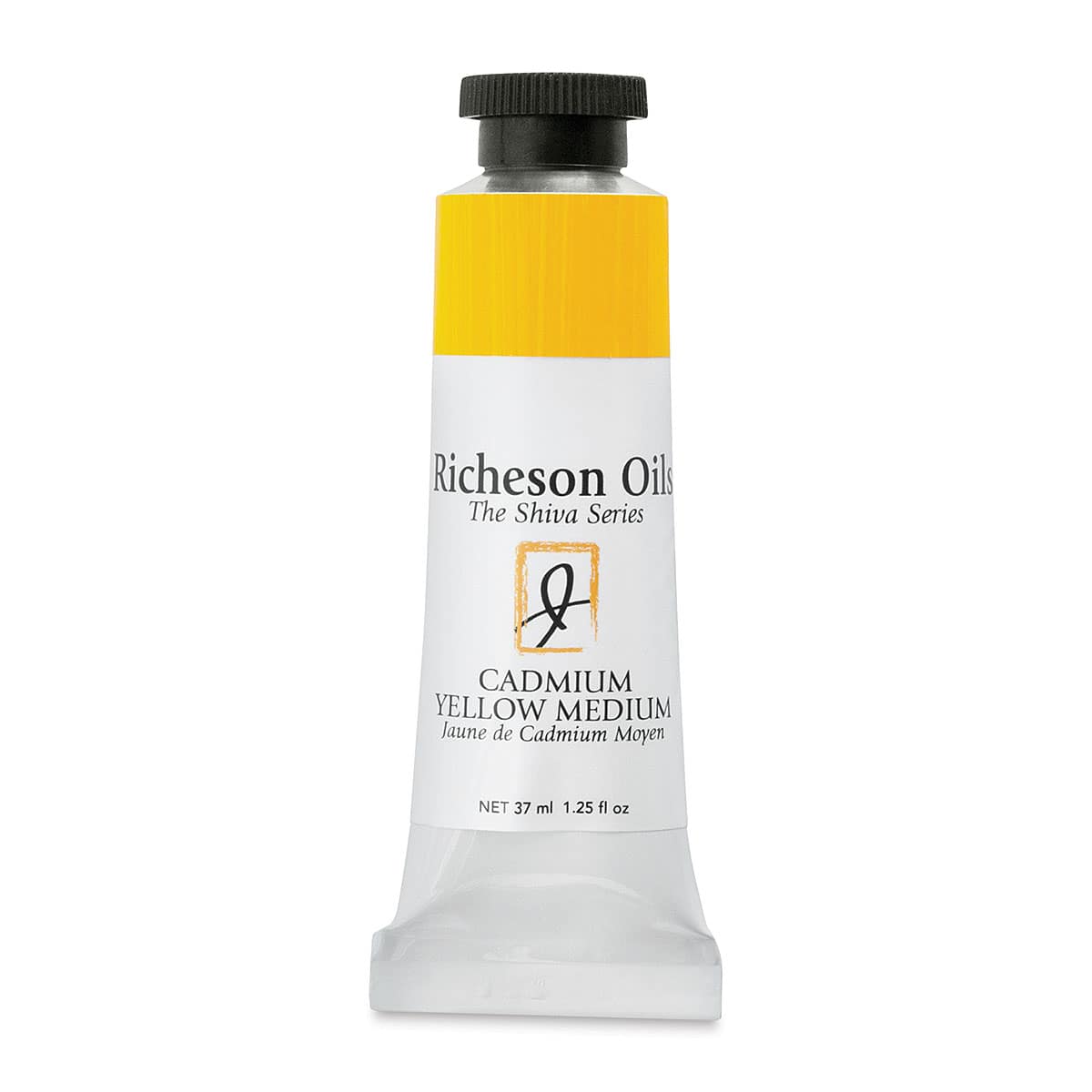 Shiva Signature Artist Oil Color - Cadmium Yellow Medium, 1.25 oz Tube