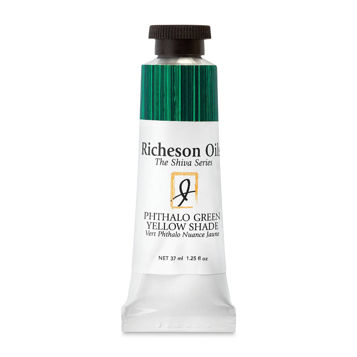 Shiva Signature Artist Oil Color - Phthalo Green (Yellow Shade), 1.25 oz Tube