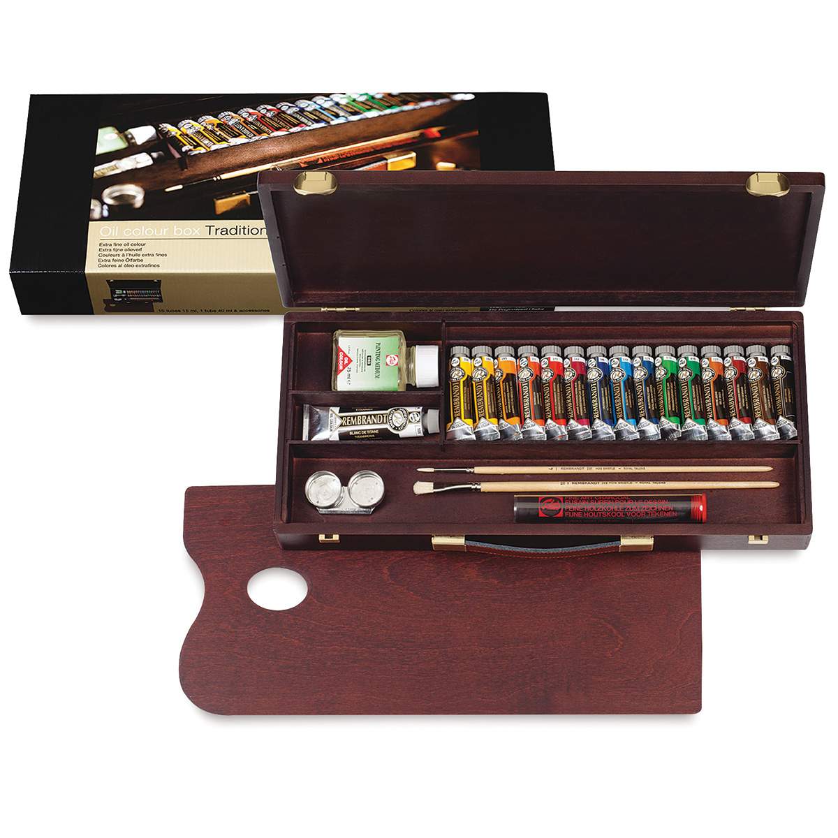 Rembrandt Artists' Oil Color - Traditional Wood Box Set