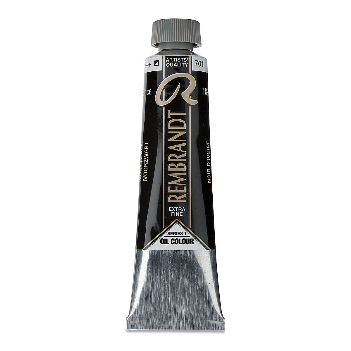Rembrandt Artists' Oil Color - Ivory Black, 40 ml tube
