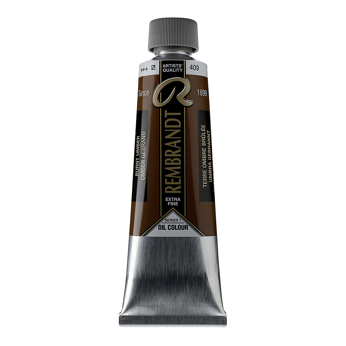 Rembrandt Artists' Oil Color - Burnt Umber, 150 ml tube