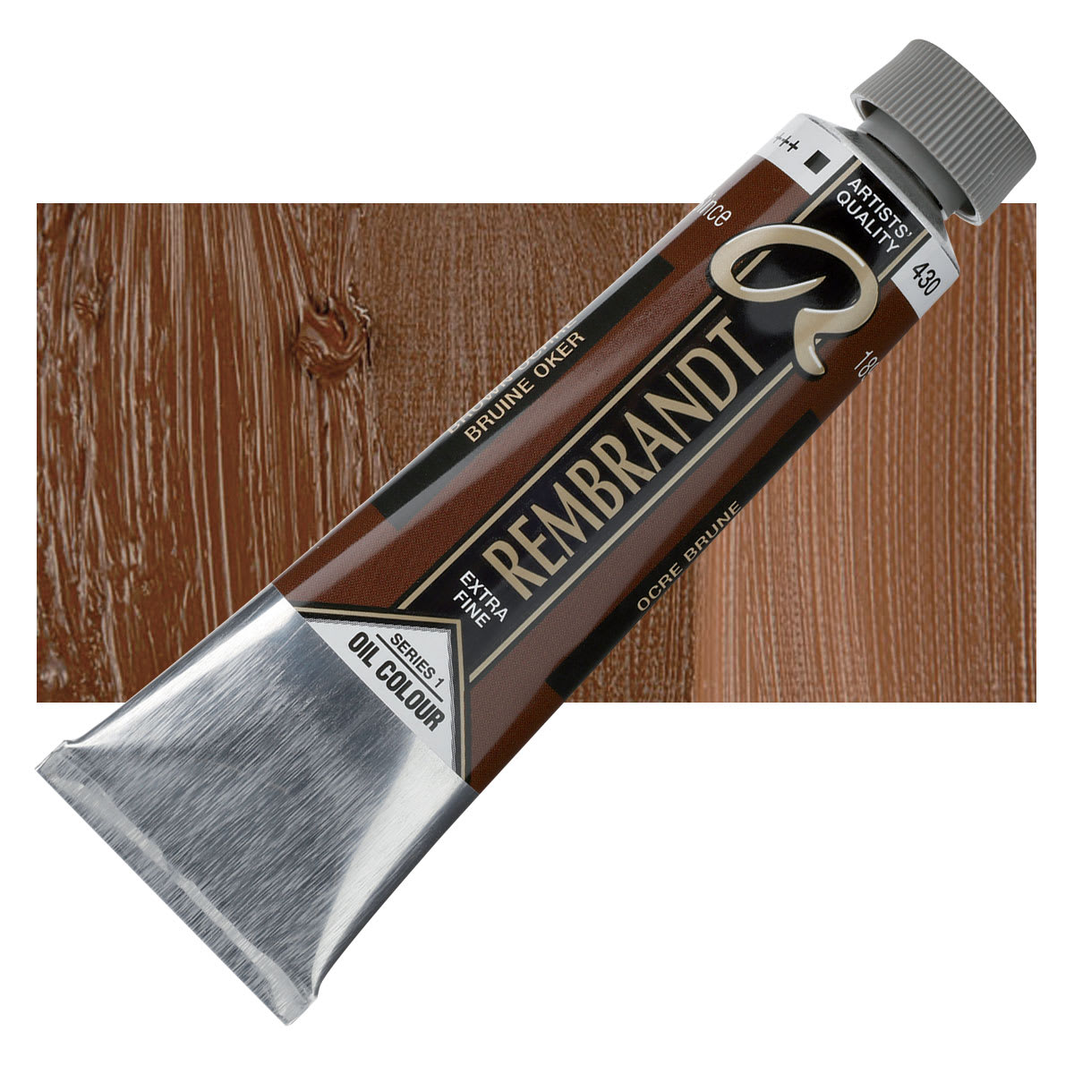 Rembrandt Artists' Oil Color - Brown Ochre, 40 ml tube and swatch Rembrandt Artists' Oil Color - Brown Ochre, 40 ml tube and swatch