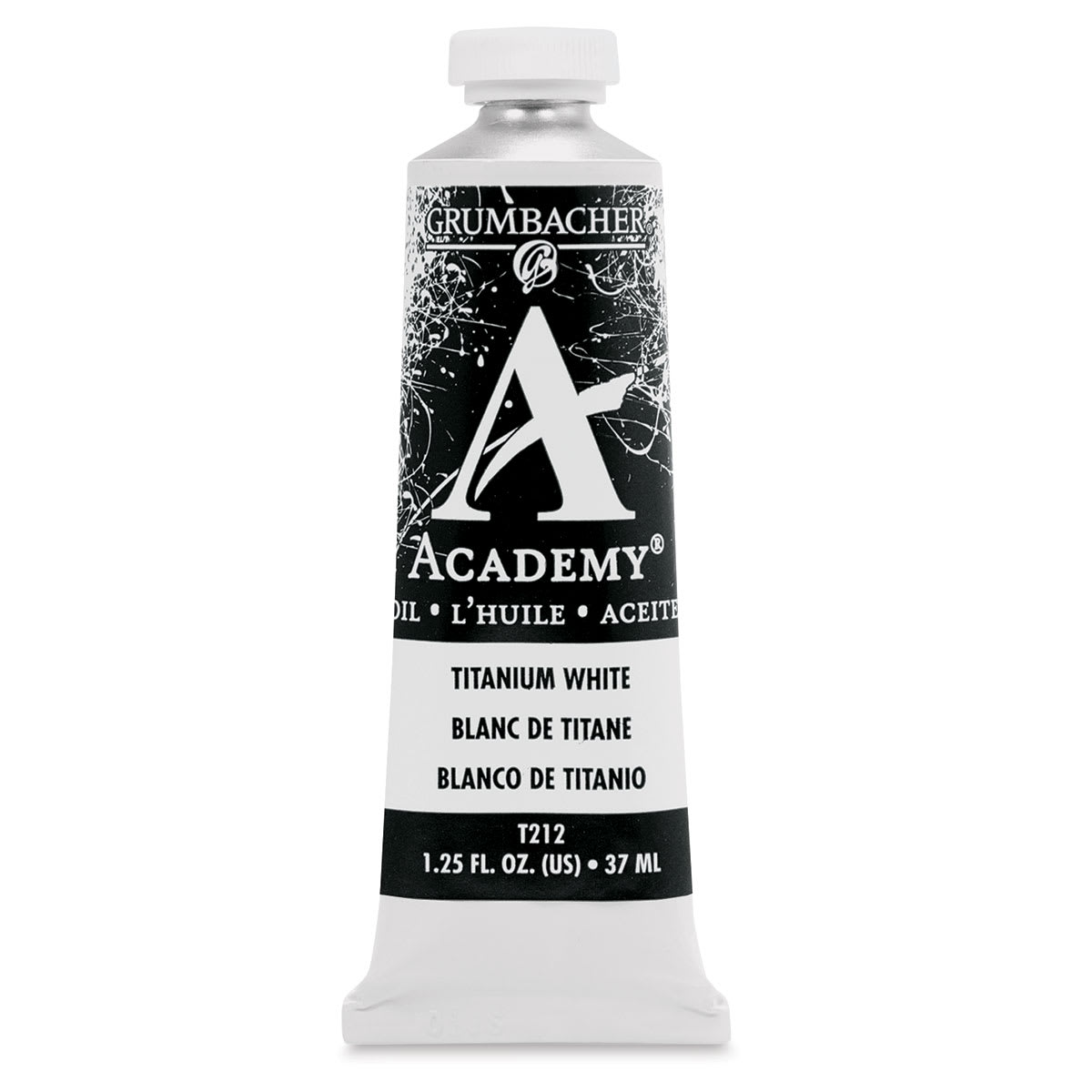 Grumbacher Academy Oil Color - Titanium White, 37 ml tube