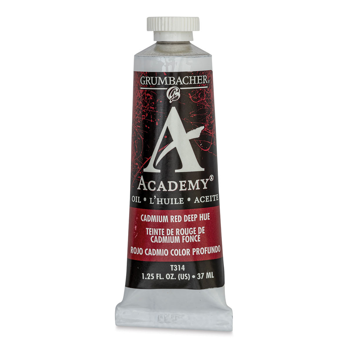 Grumbacher Academy Oil Color - Cadmium Red Deep Hue, 37 ml tube