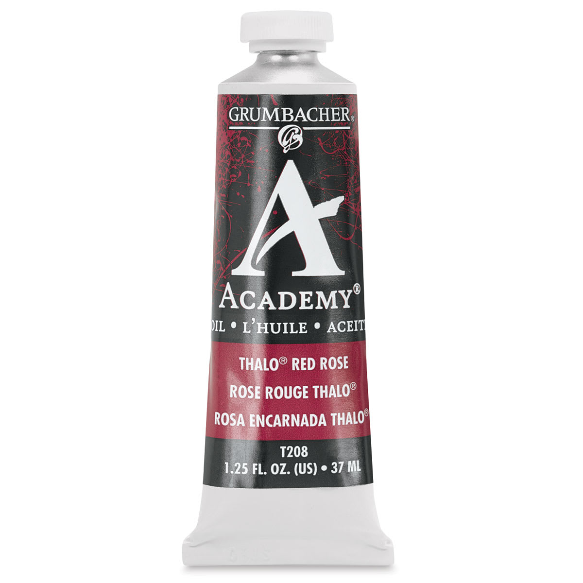 Grumbacher Academy Oil Color - Thalo Red Rose, 37 ml tube