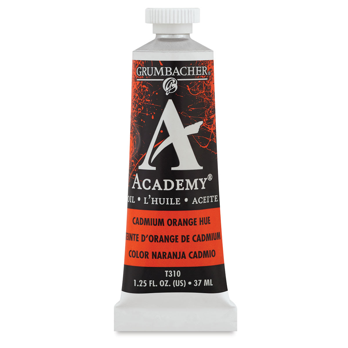 Grumbacher Academy Oil Color - Cadmium Orange Hue, 37 ml tube