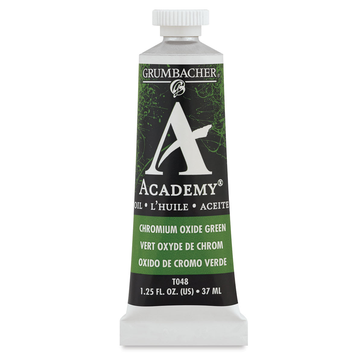 Grumbacher Academy Oil Color - Chromium Oxide Green, 37 ml tube