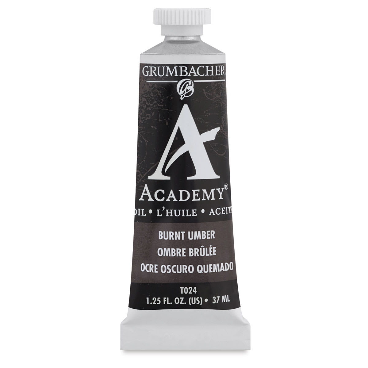 Grumbacher Academy Oil Color - Burnt Umber, 37 ml tube