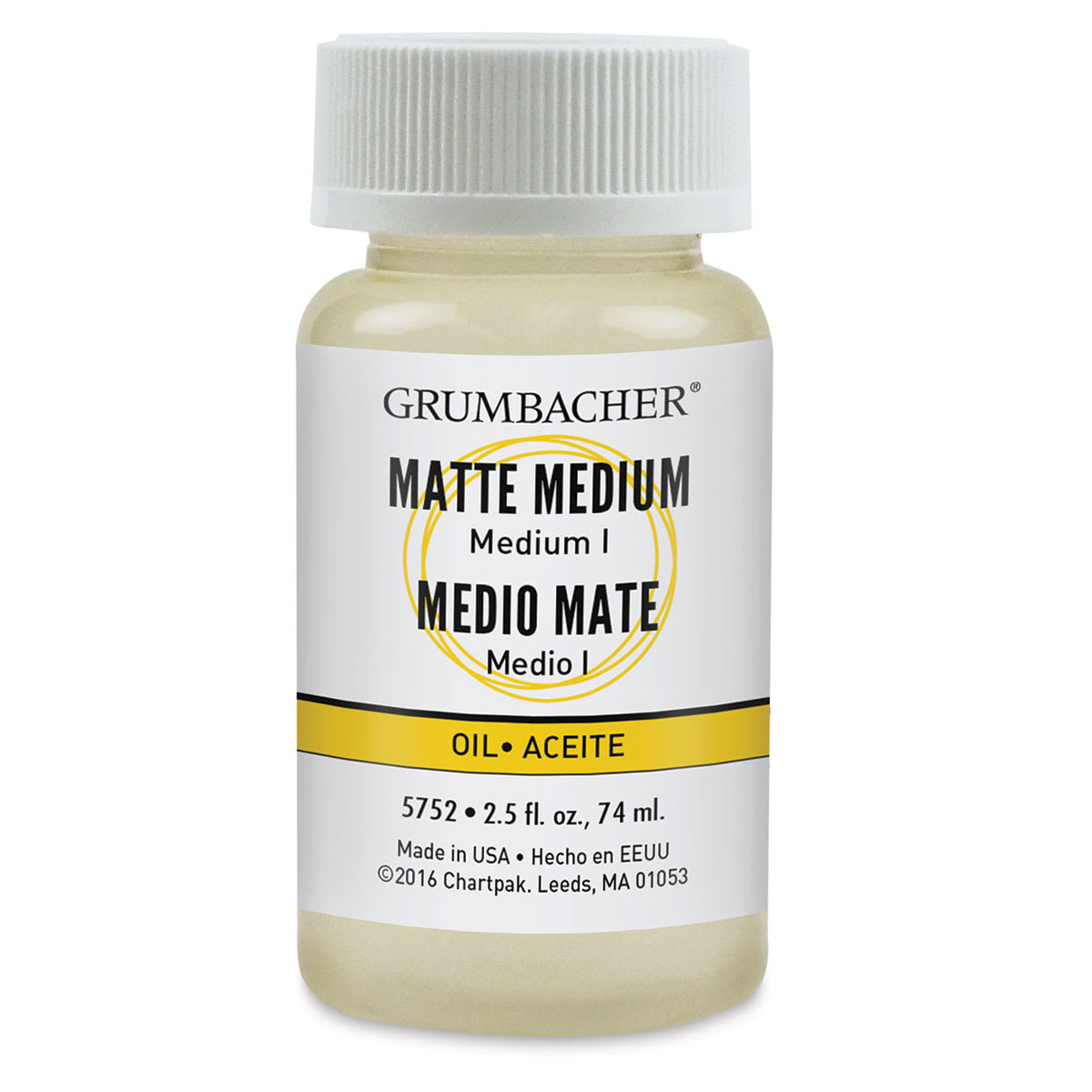 Grumbacher Oil Painting Medium I - Front view of 2.5 oz bottle