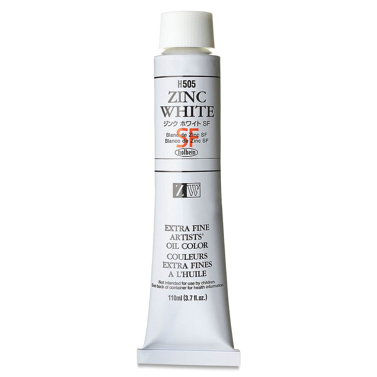 Holbein Artists' Oil Color - Zinc White, 110 ml tube