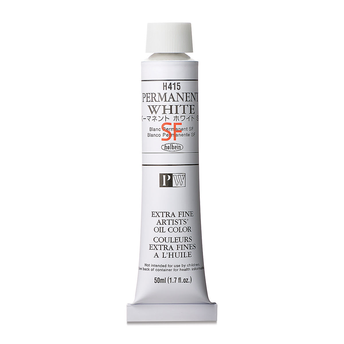 Holbein Artists' Oil Color - Permanent White SF, 50 ml tube