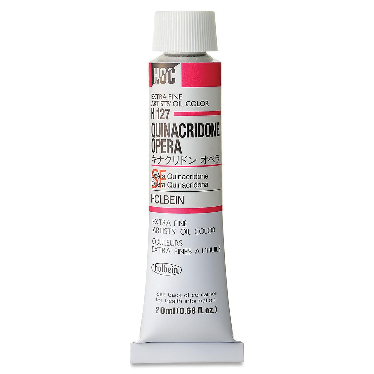 Holbein Artists' Oil Color - Quinacridone Opera, 20 ml tube