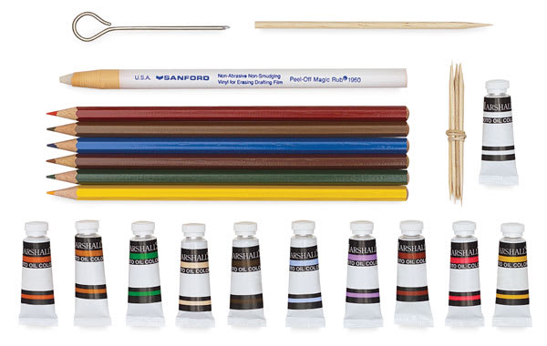 Marshall's Photo Oil Sets - Components of Portrait Set shown