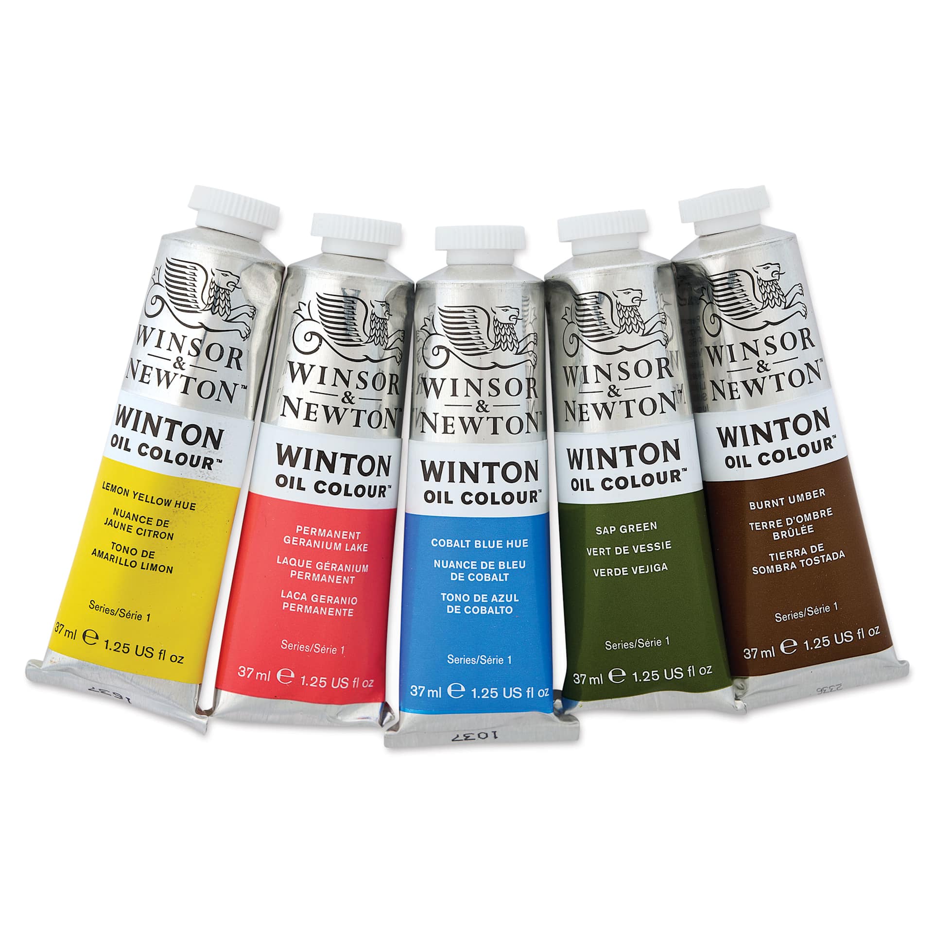 Winsor & Newton Winton Oil Colors - Set of 5, Botanic, 37 ml tubes, contents
