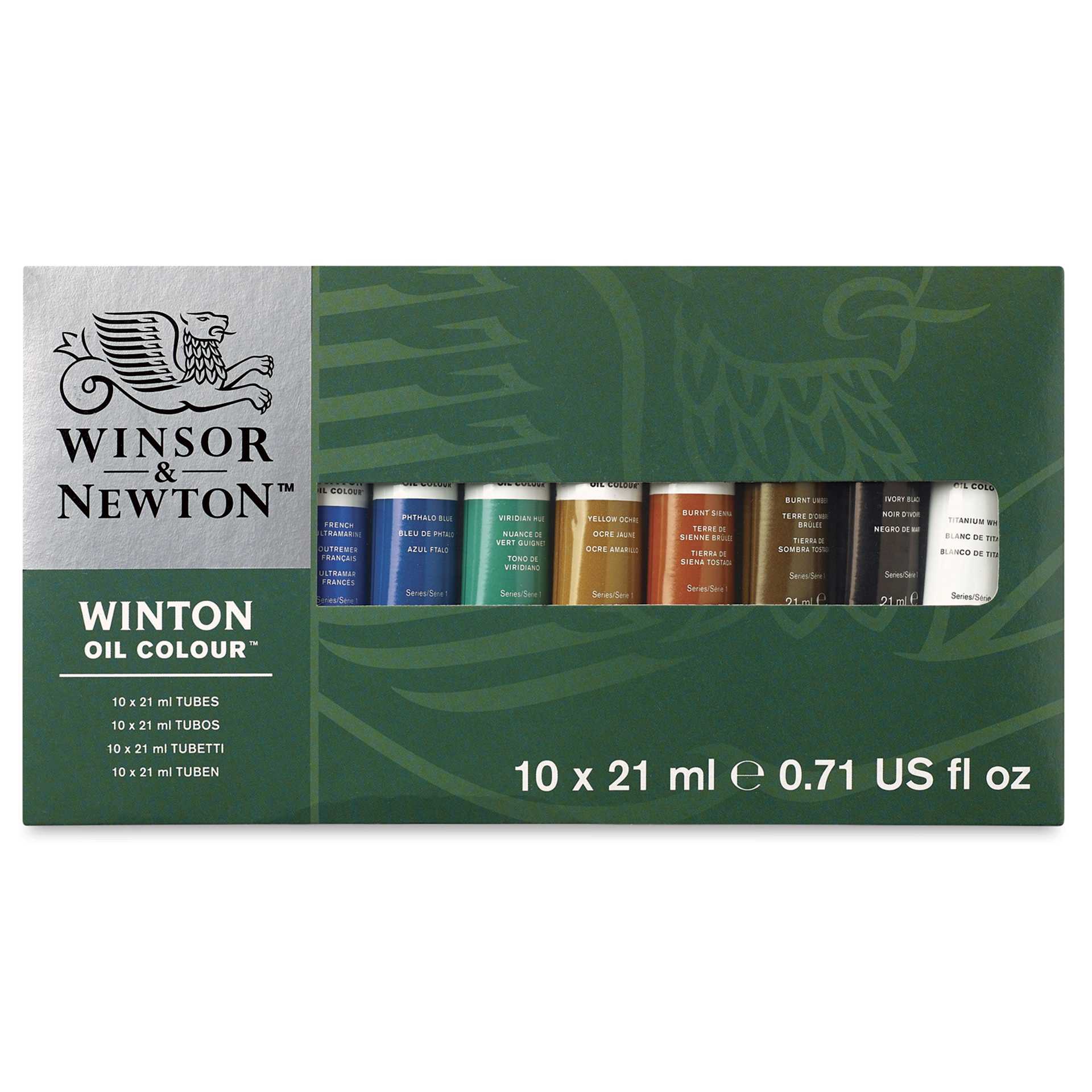 Winsor & Newton Winton Oil Paint - Set of 10, Assorted Colors, 21 ml, Tubes Winsor & Newton Winton Oil Paint - Set of 10, Assorted Colors, 21 ml, Tubes