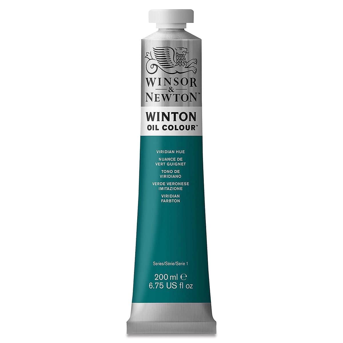 Winsor & Newton Winton Oil Color - Viridian Hue, 200 ml tube