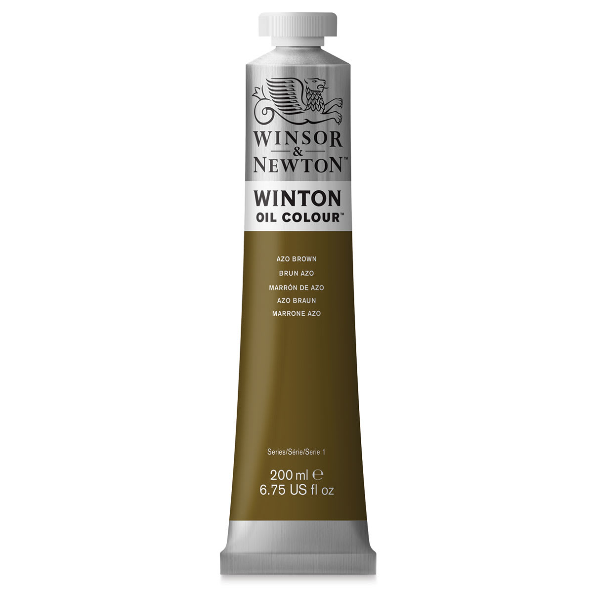 Winsor & Newton Winton Oil Color - Azo Brown, 200 ml tube