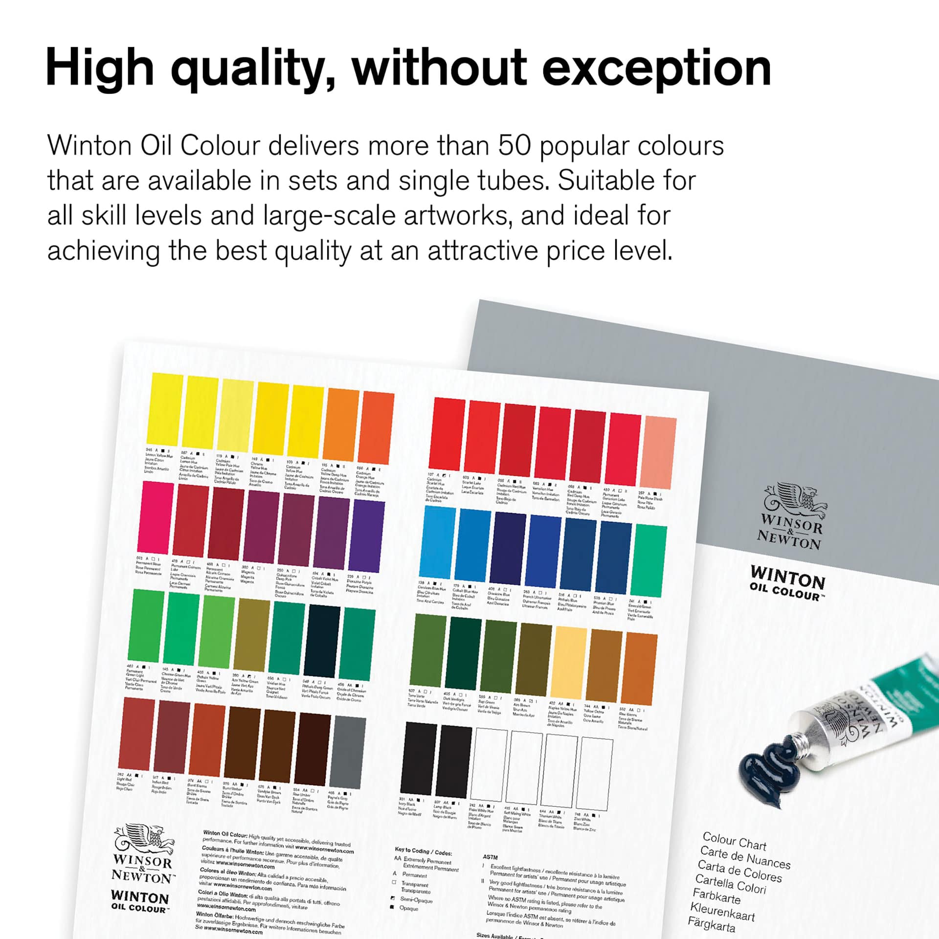 Winsor & Newton Winton Oil Paints are available in 50 colors. Winsor & Newton Winton Oil Paints are available in 50 colors.