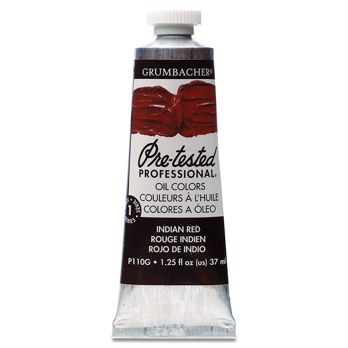 Grumbacher Pre-Tested Artists' Oil Color - Indian Red, 1.25 oz tube Grumbacher Pre-Tested Artists' Oil Color - Indian Red, 1.25 oz tube