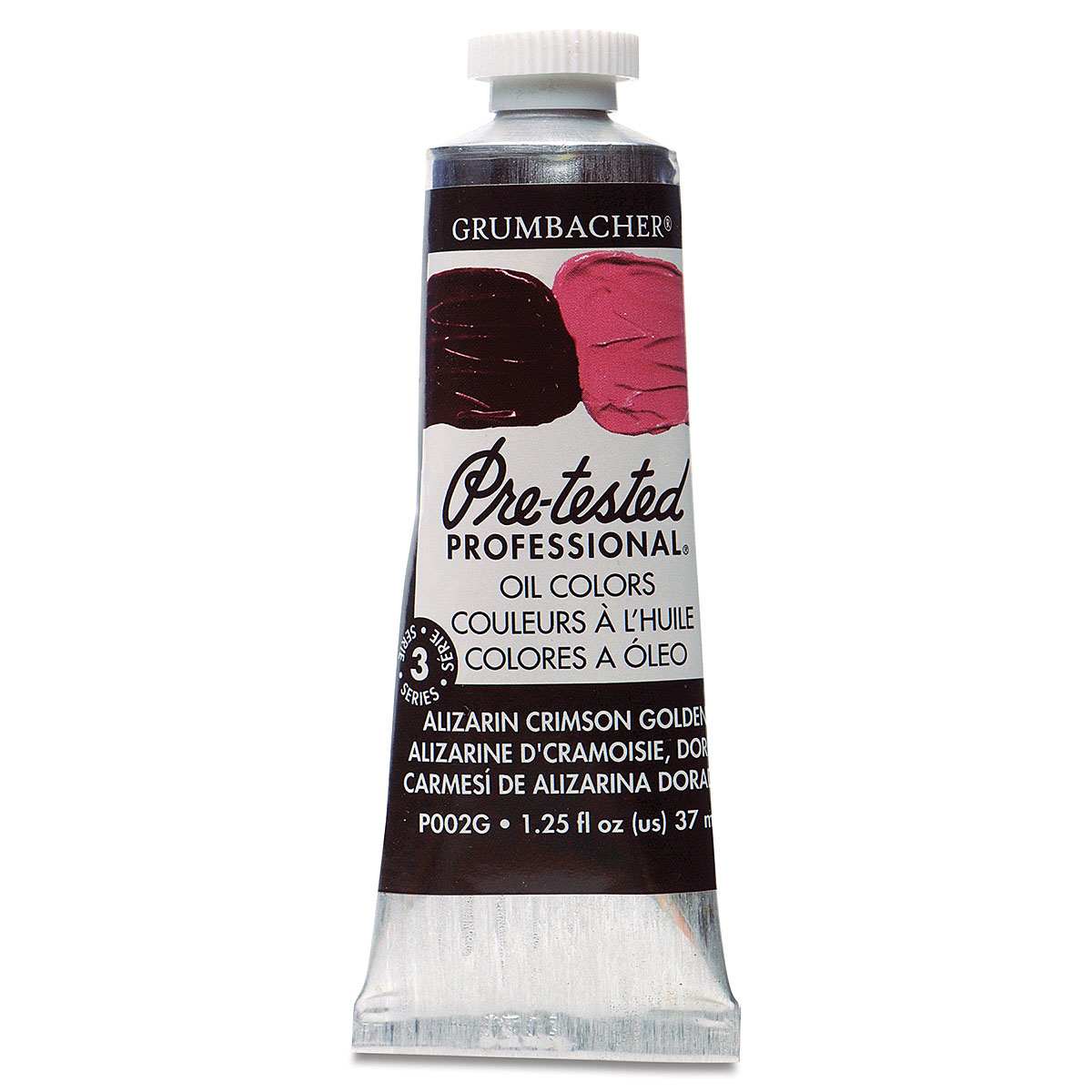 Grumbacher Pre-Tested Artists' Oil Color - Alizarin Crimson Golden, 1.25 oz tube