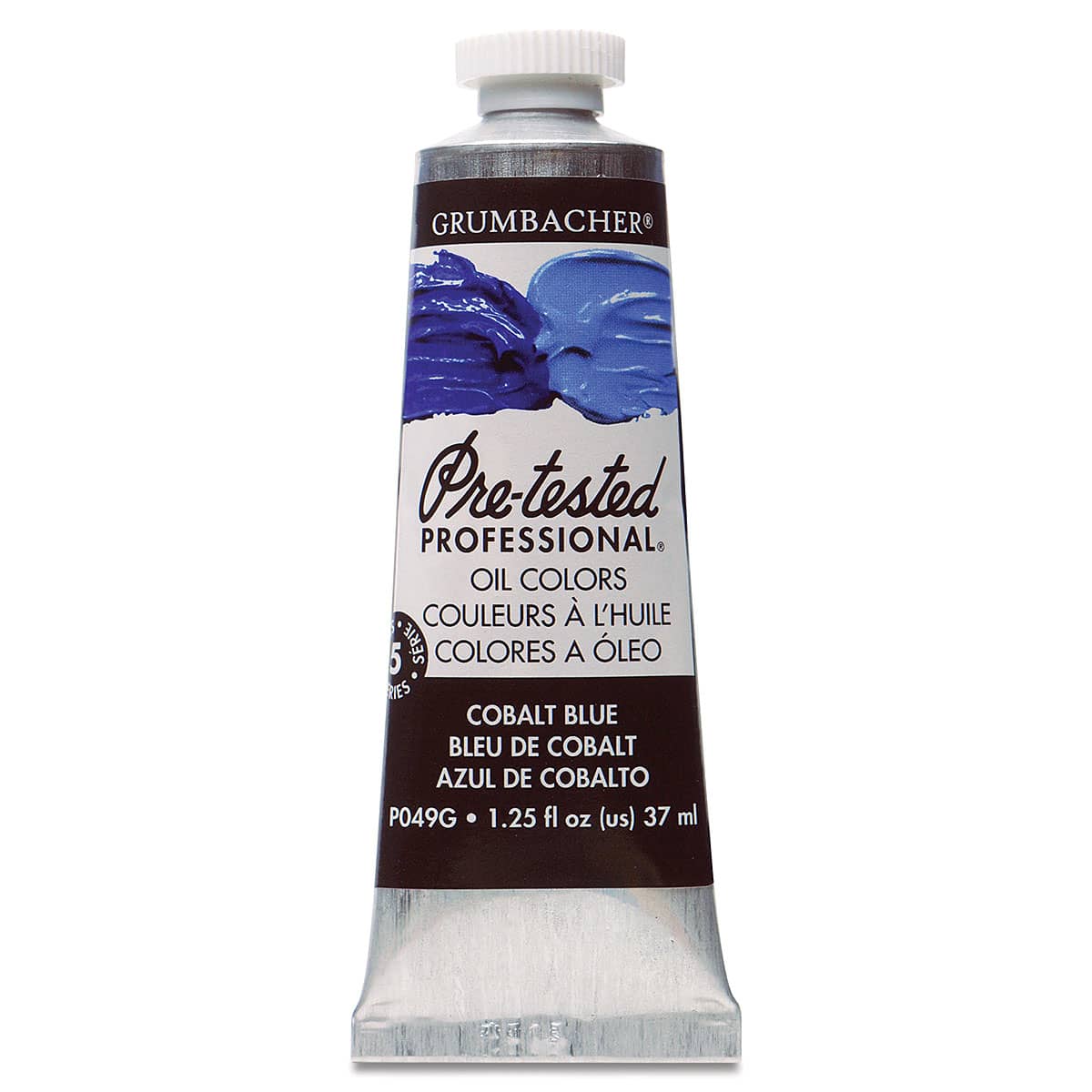 Grumbacher Pre-Tested Artists' Oil Color - Cobalt Blue, 1.25 oz tube