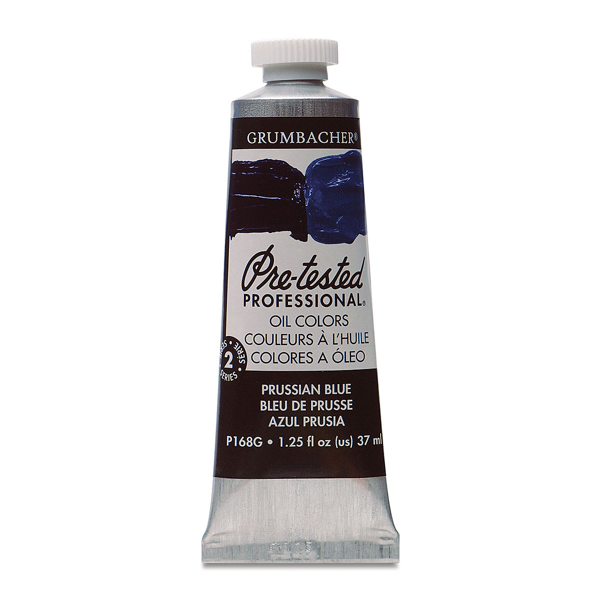 Grumbacher Pre-Tested Artists' Oil Color - Prussian Blue, 1.25 oz tube