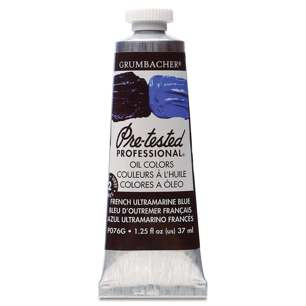 Grumbacher Pre-Tested Artists' Oil Color - French Ultramarine Blue, 1.25 oz tube