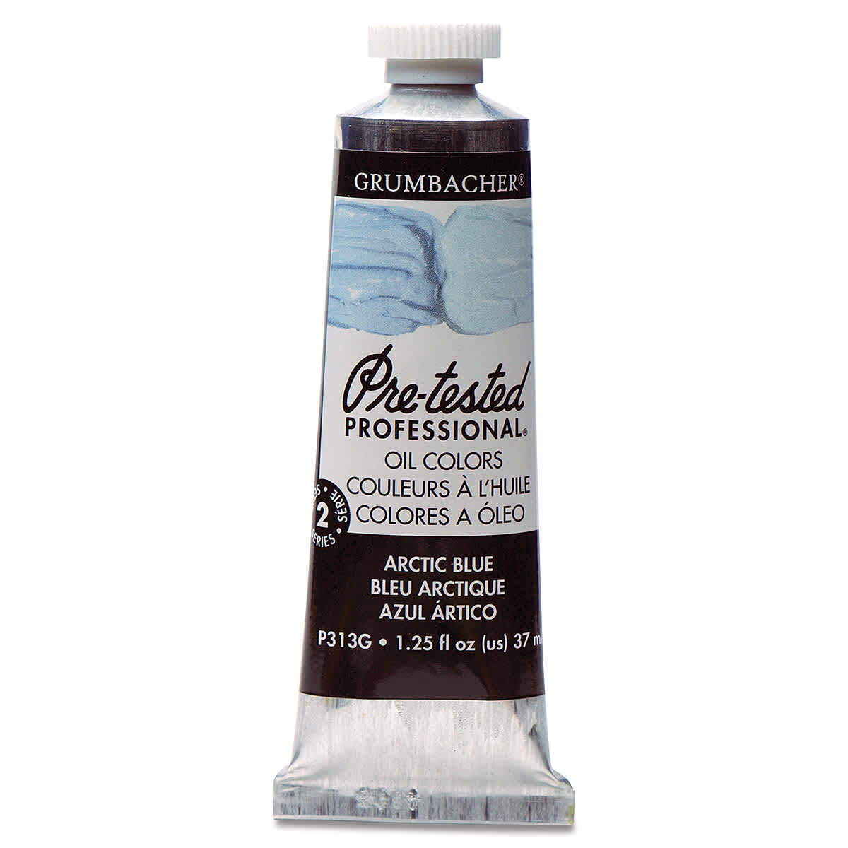 Grumbacher Pre-Tested Artists' Oil Color - Arctic Blue, 1.25 oz tube