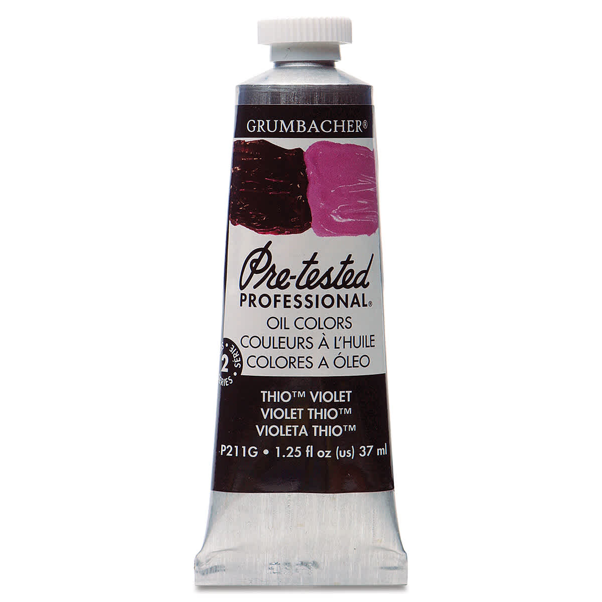 Grumbacher Pre-Tested Artists' Oil Color - Thio Violet, 1.25 oz tube