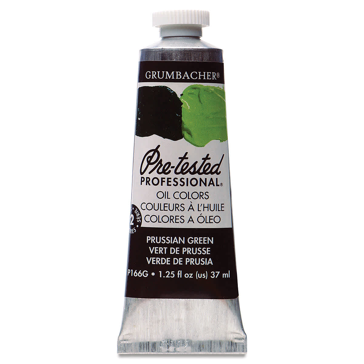 Grumbacher Pre-Tested Artists' Oil Color - Prussian Green, 1.25 oz tube