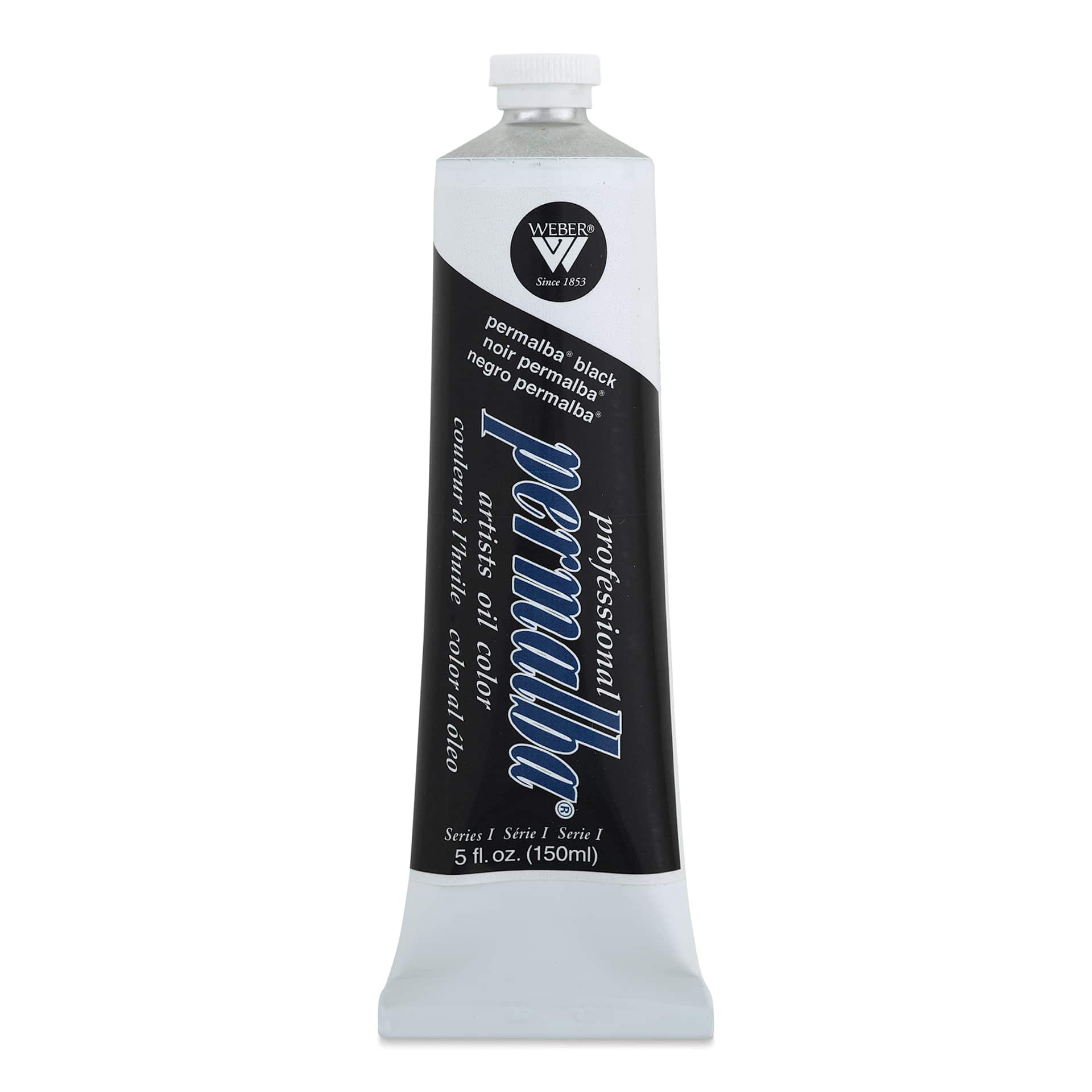 Weber Permalba Artists Oil Color - Permalba Black, 150 ml tube Weber Permalba Artists Oil Color - Permalba Black, 150 ml tube