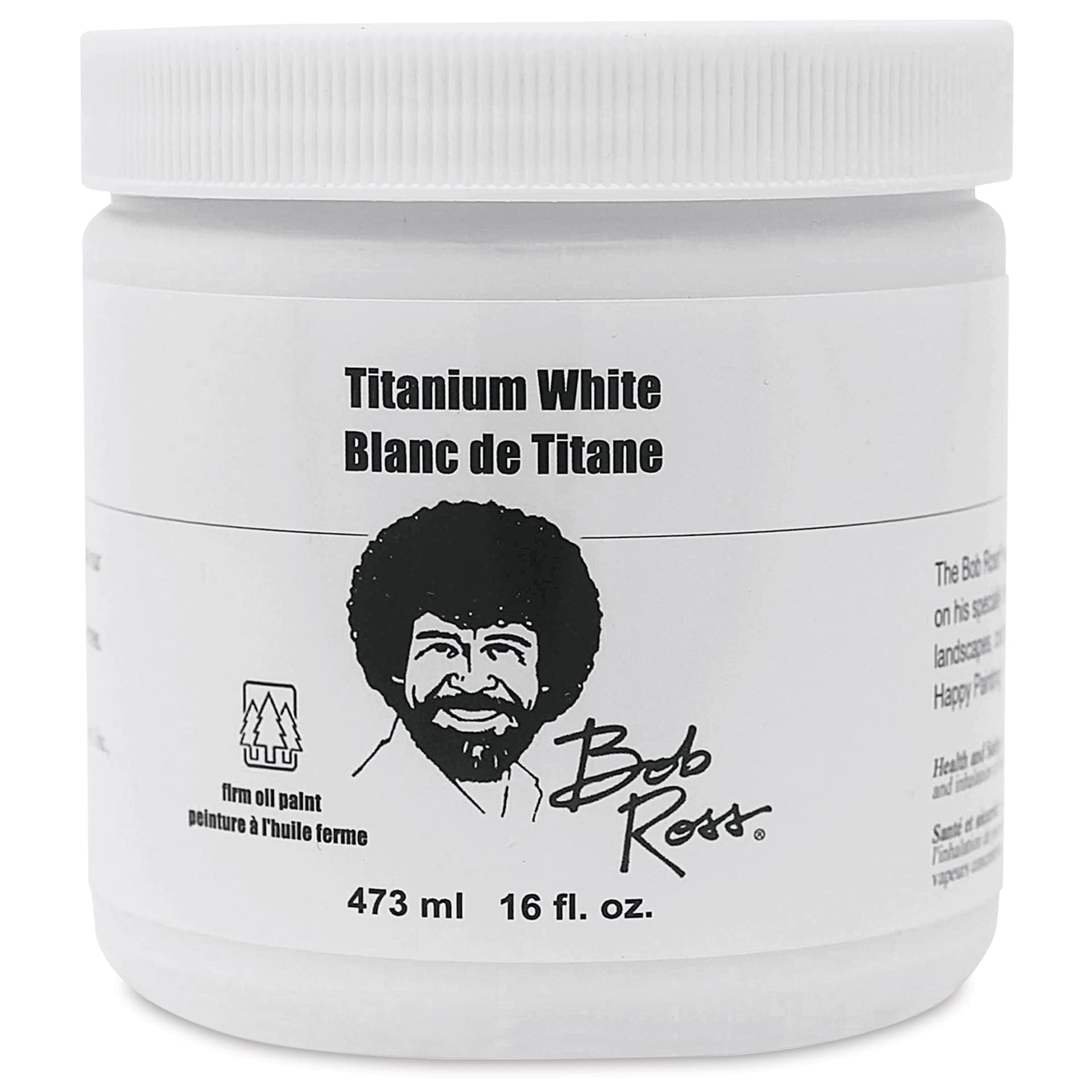 Bob Ross Oil Color - Titanium White, 16 oz jar Bob Ross Oil Color - Titanium White, 16 oz jar