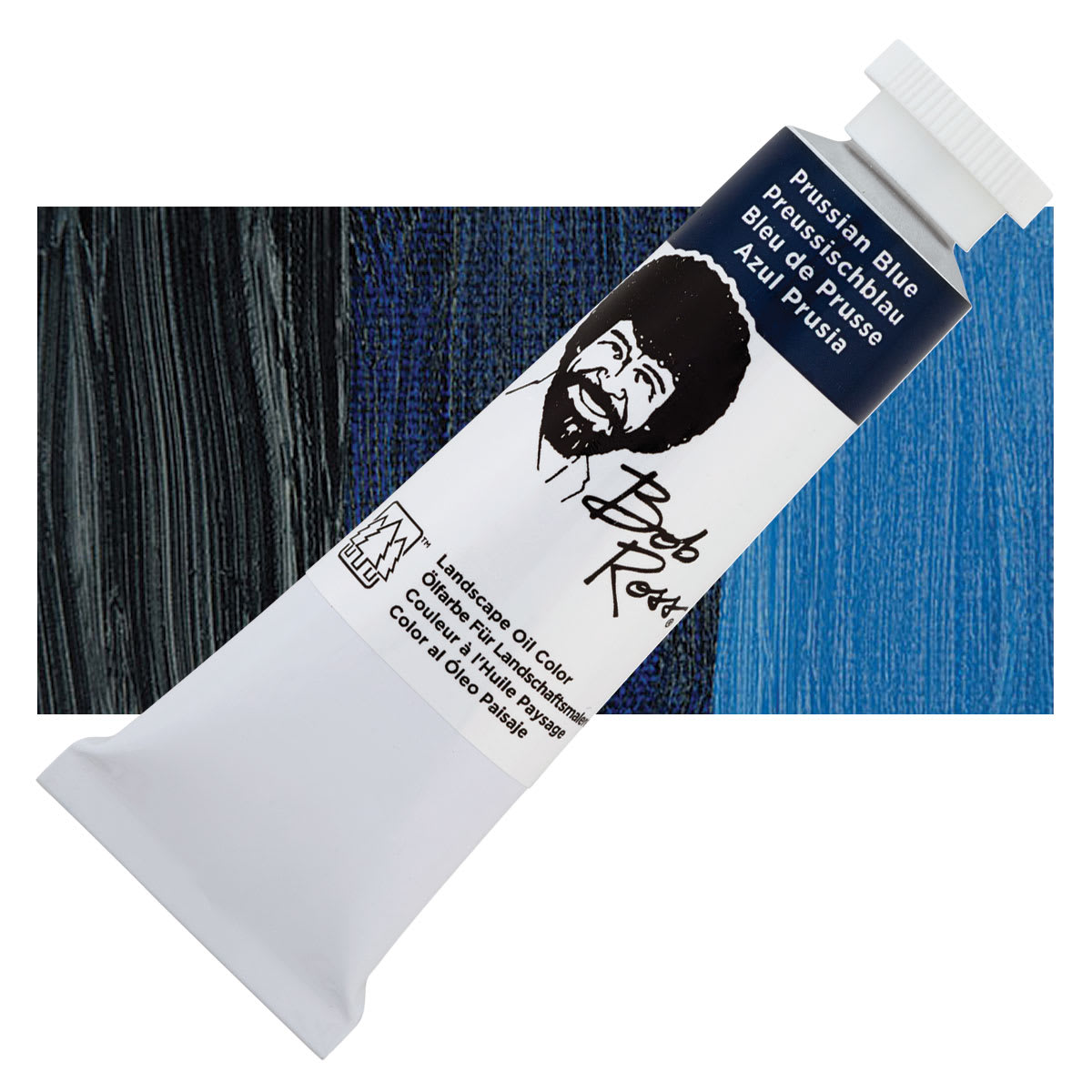 Bob Ross Oil Color - Prussian Blue, 1.25 oz tube and swatch
