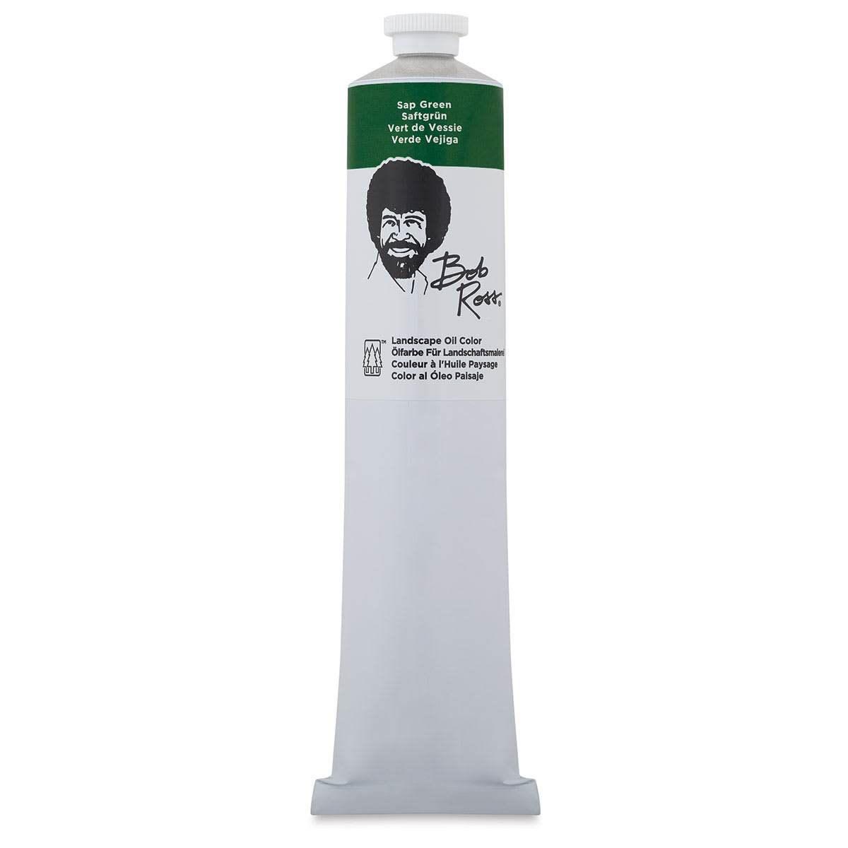 Bob Ross Oil Color - Front of 6.8 oz Sap Green tube shown upright Bob Ross Oil Color - Front of 6.8 oz Sap Green tube shown upright