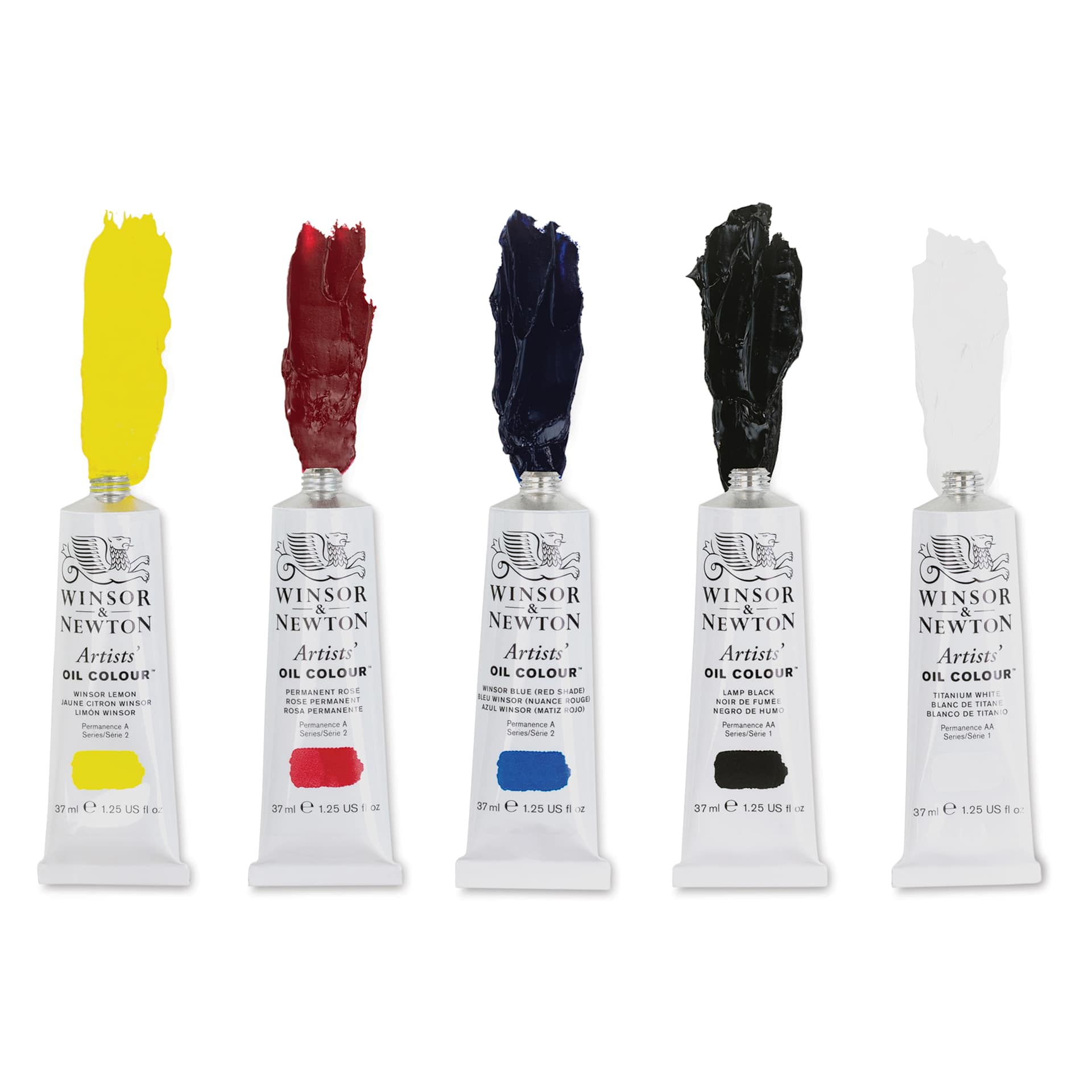 Winsor & Newton Artists' Oil Colors - Set of 5, Primary Colors, 37ml tubes Winsor & Newton Artists' Oil Colors - Set of 5, Primary Colors, 37ml tubes