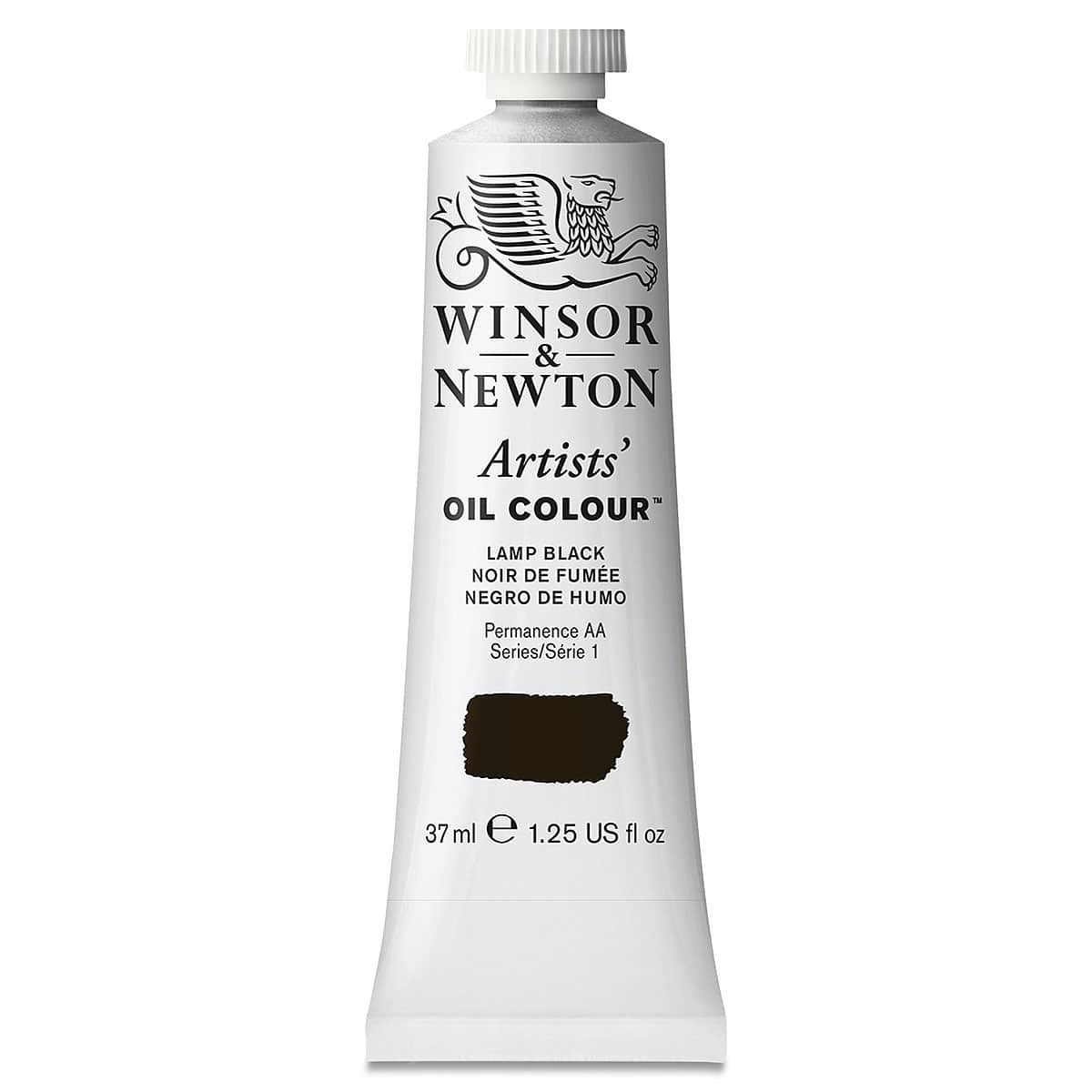 Winsor & Newton Artists' Oil Color - Lamp Black, 37 ml tube