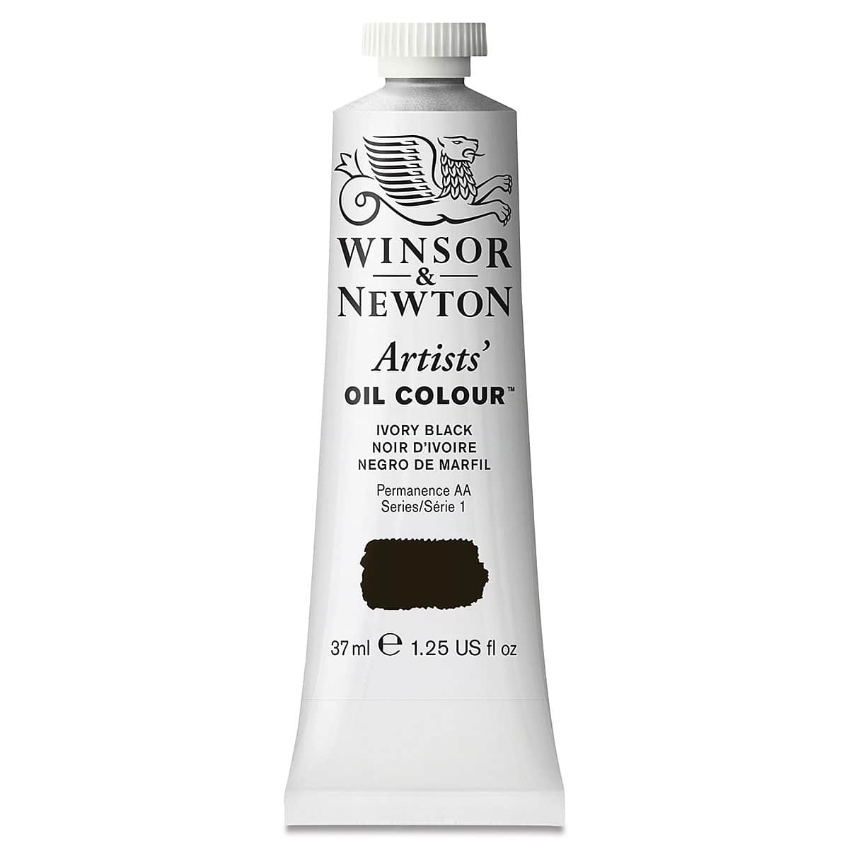 Winsor & Newton Artists' Oil Color - Ivory Black, 37 ml tube