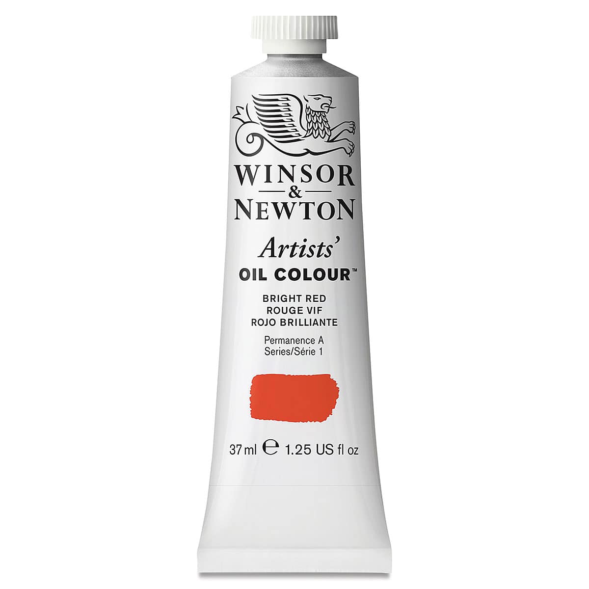 Winsor & Newton Artists' Oil Color - Bright Red, 37 ml tube