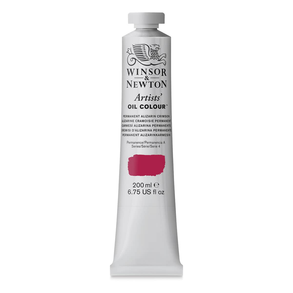 Winsor & Newton Artists' Oil Color - Permanent Alizarin Crimson Hue, 200 ml, tube