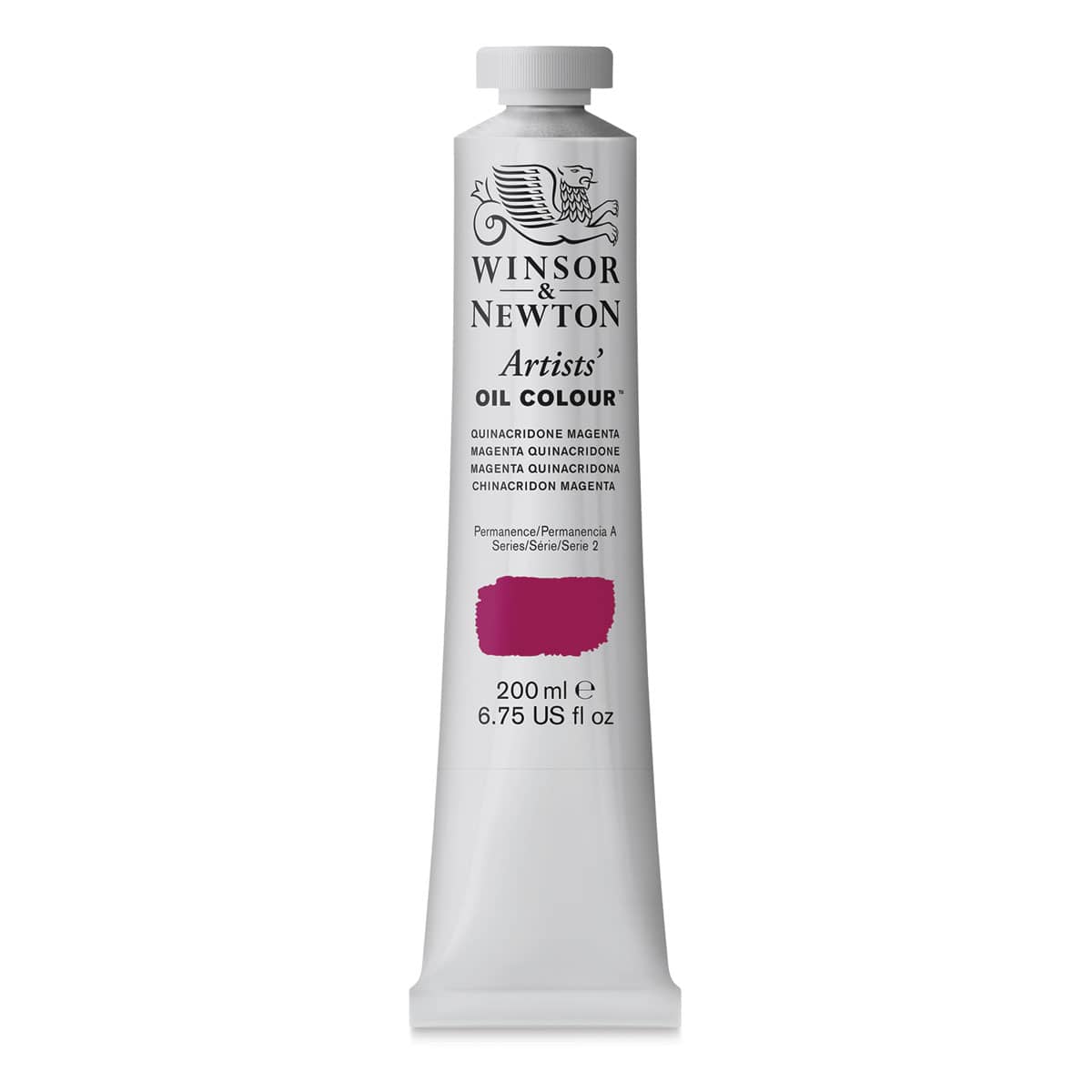 Winsor & Newton Artists' Oil Color - Quinacridone Magenta, 200 ml, tube