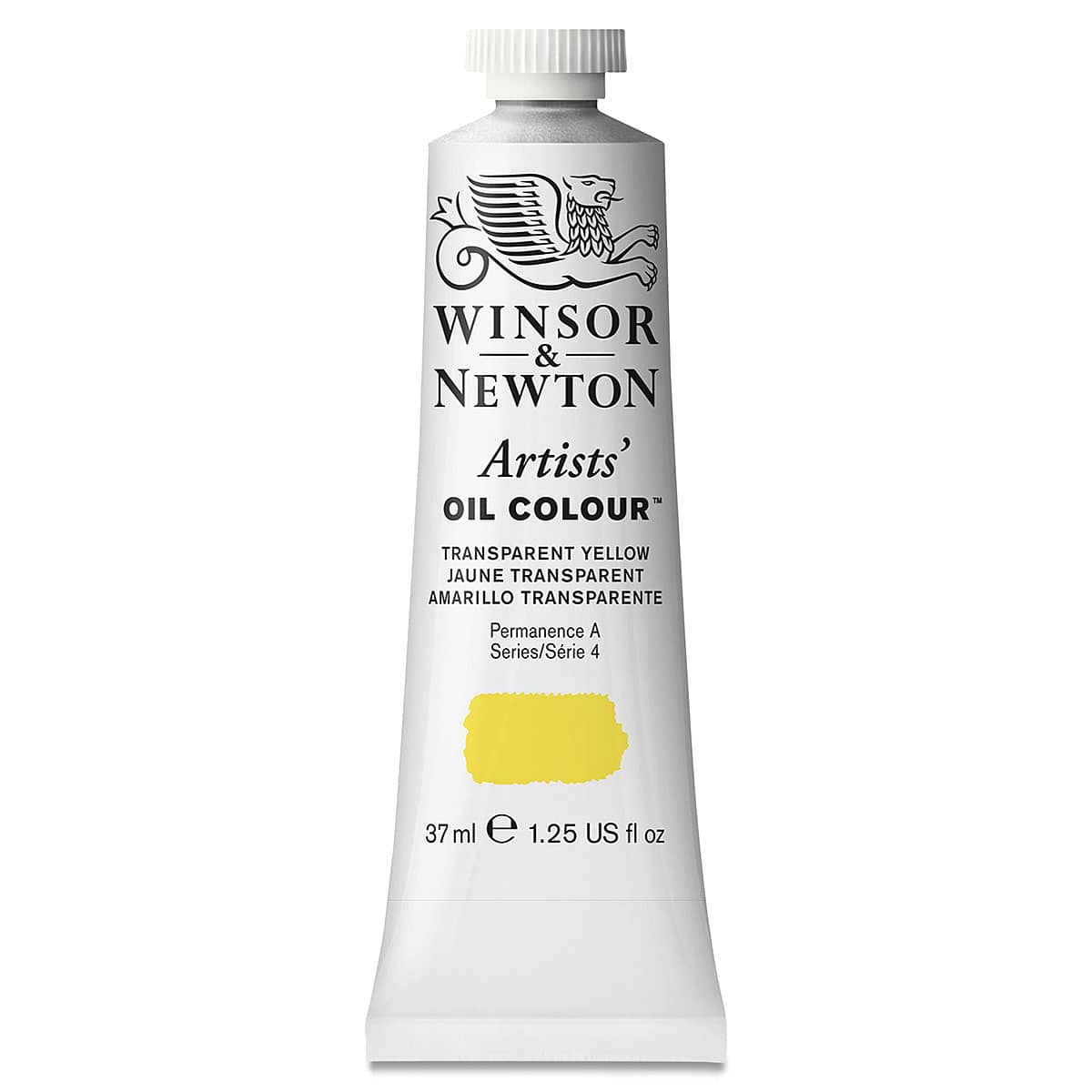 Winsor & Newton Artists' Oil Color - Transparent Yellow, 37 ml tube