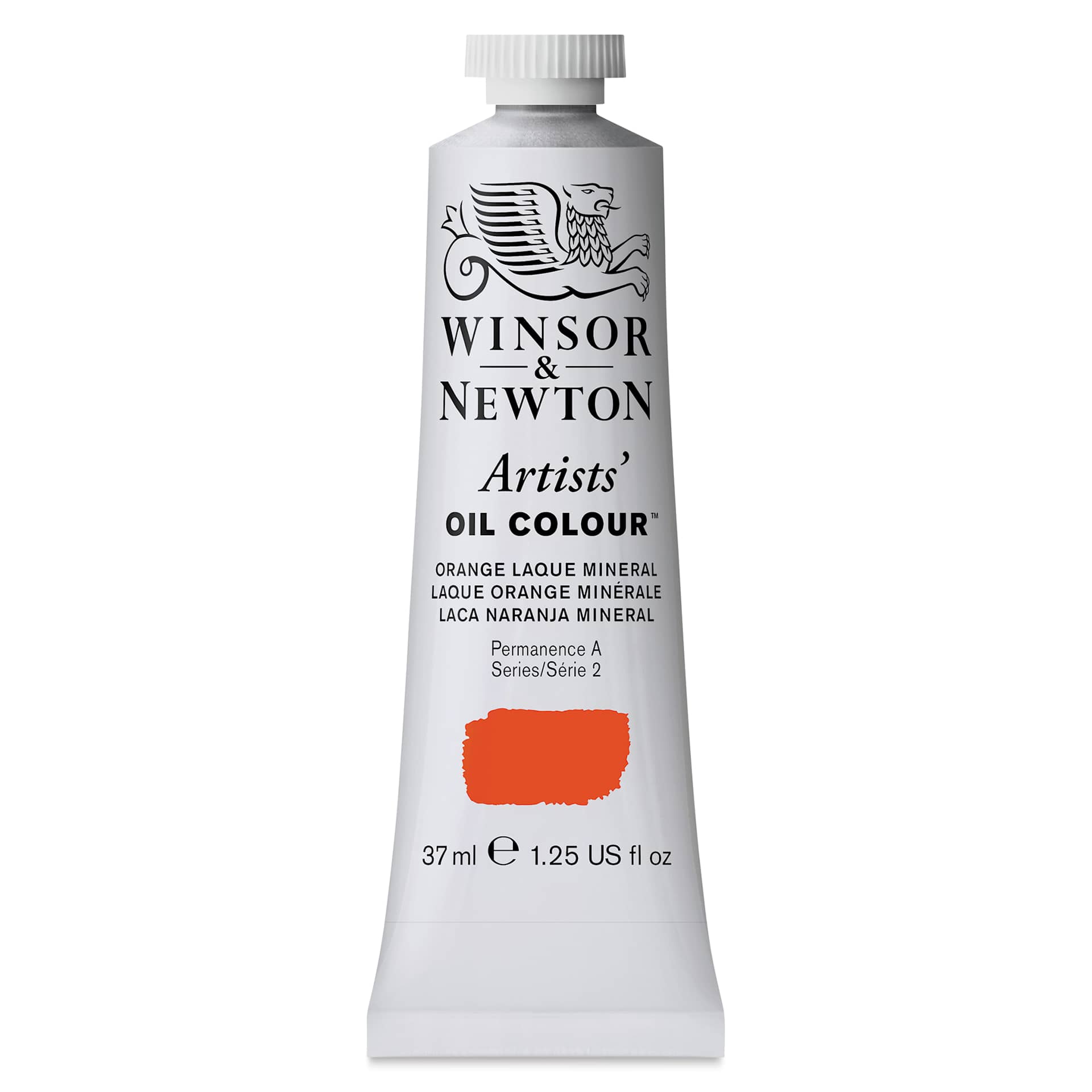 Winsor & Newton Artists' Oil Color - Orange Laque Mineral, 37 ml tube