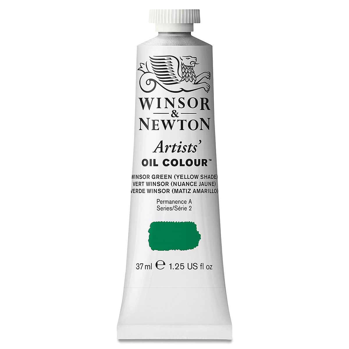 Winsor & Newton Artists' Oil Color - Winsor Green (Yellow Shade), 37 ml tube