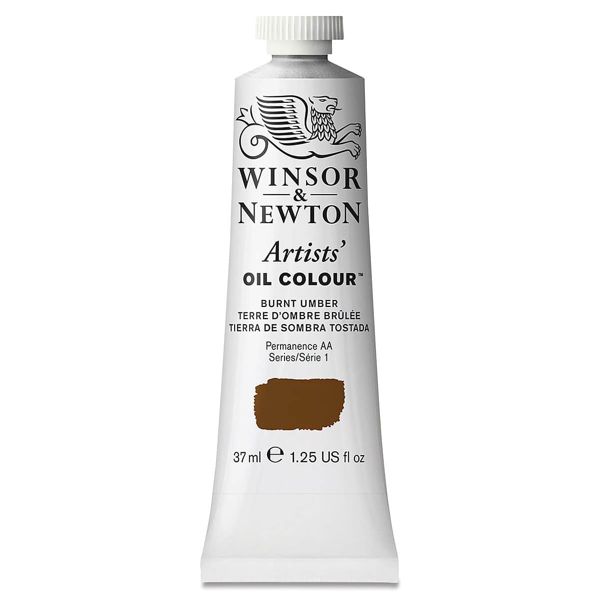 Winsor & Newton Artists' Oil Color - Burnt Umber, 37 ml tube